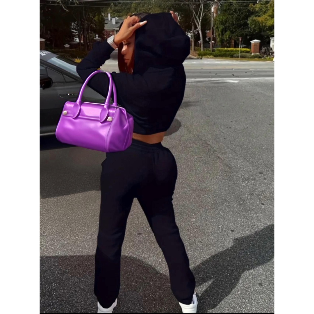 AA Crop Top Woman’s Sweat Suit