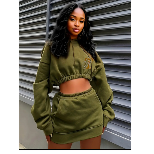 Hoodie Skirt Set