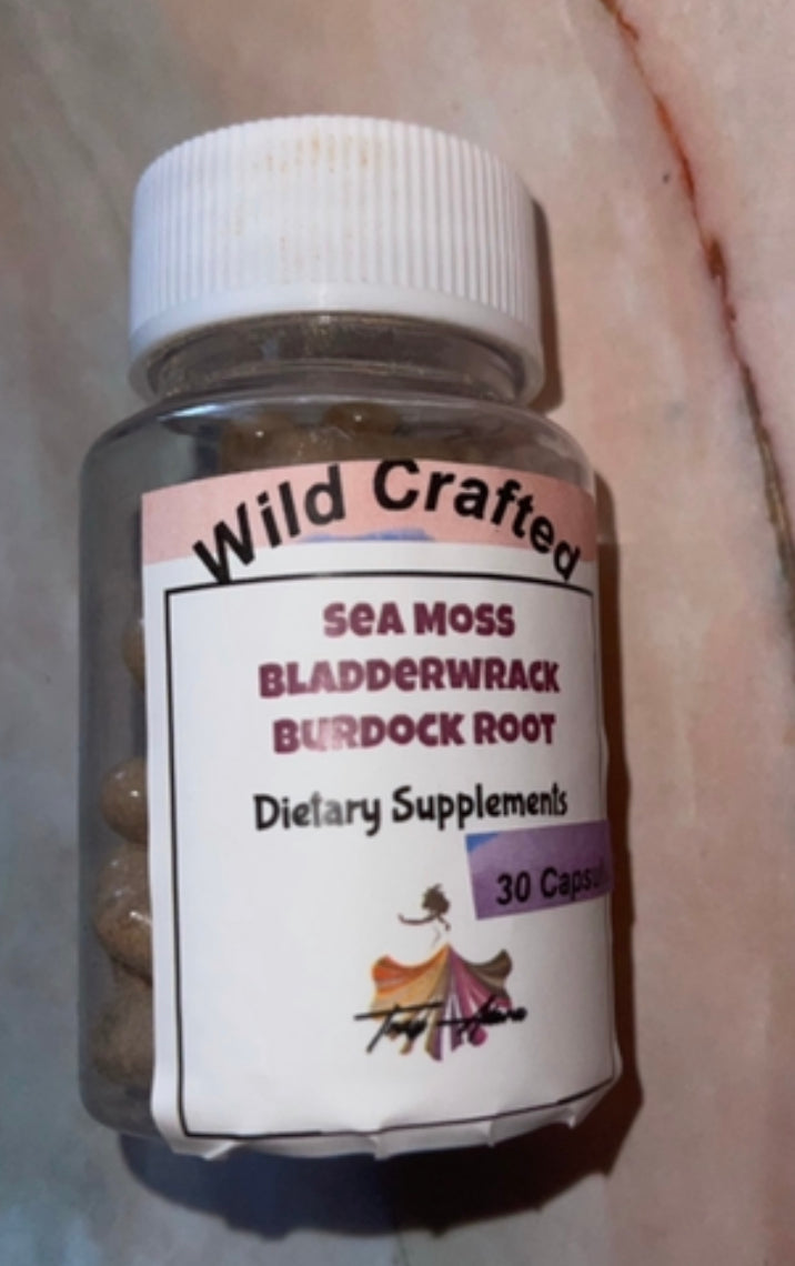 Sea Moss, Bladderwrack, and Burdock Root Dietary Supplements