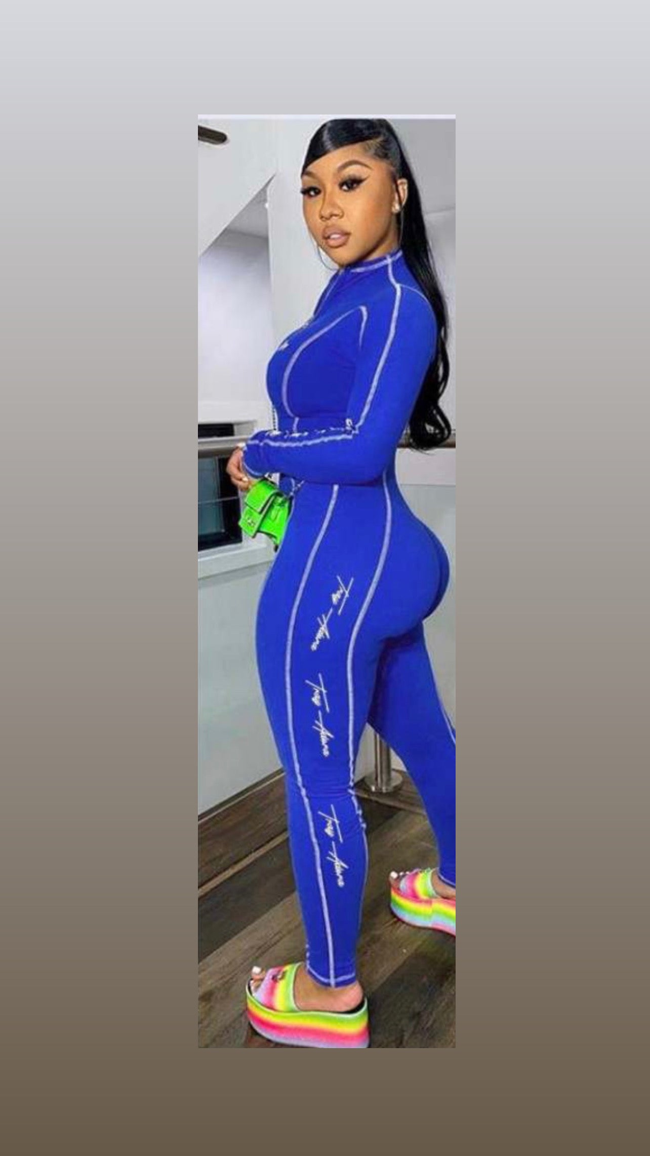 Royal Blue Jump Suit