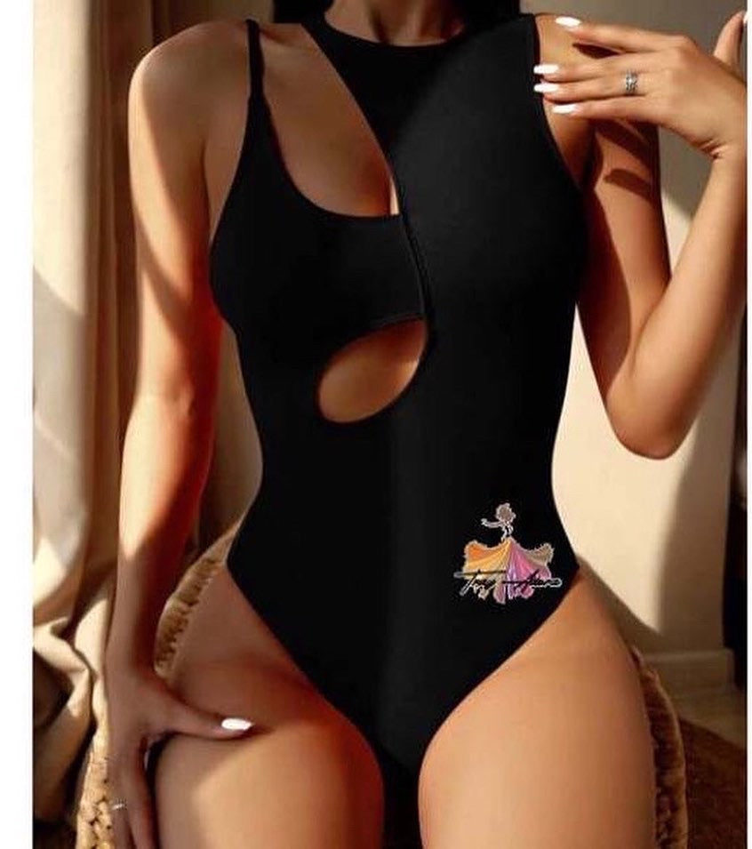 Black Full Piece Swimsuit